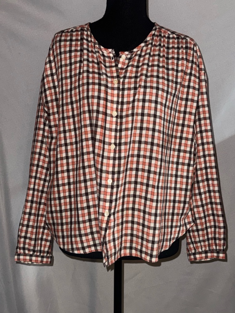 Madewell Plaid Button-Down Shirt in Red, Black, and White
